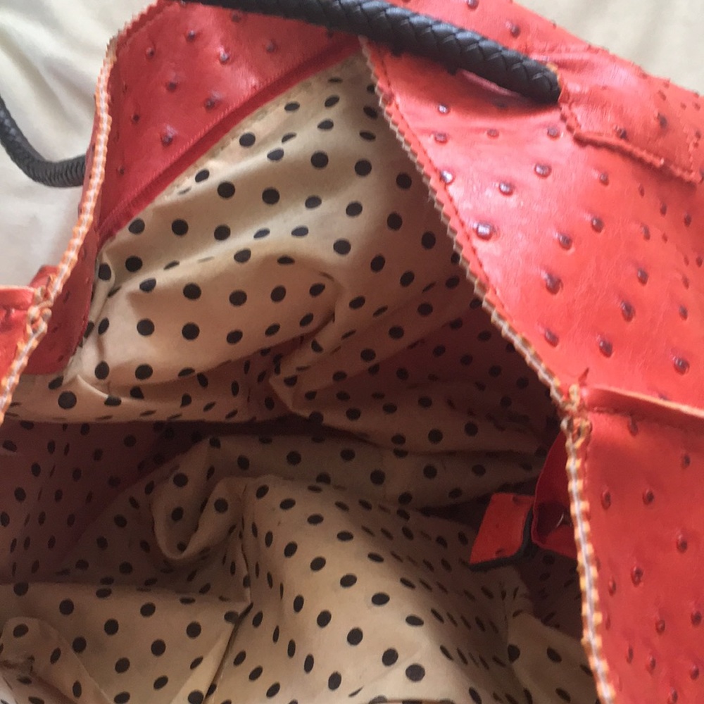 Ostrich leather bag - Picture 2 of 3